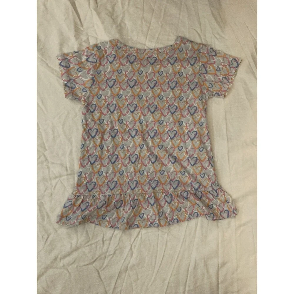 5T Tales & Stories girls clothes - 1 piece Top | multicolor heart theme